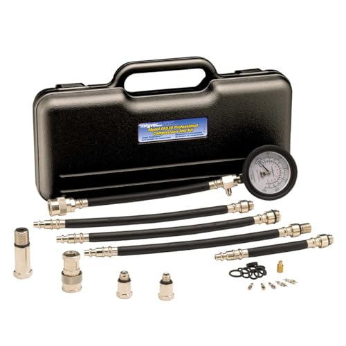 Mityvac MV5530 Engine Compression Test Kit Manual Pressure Release 234 in Bourdon Tube Gauge QuickDisconnect Coupler Includes Threaded Adapters for Motorcycles Marine and Small Engines